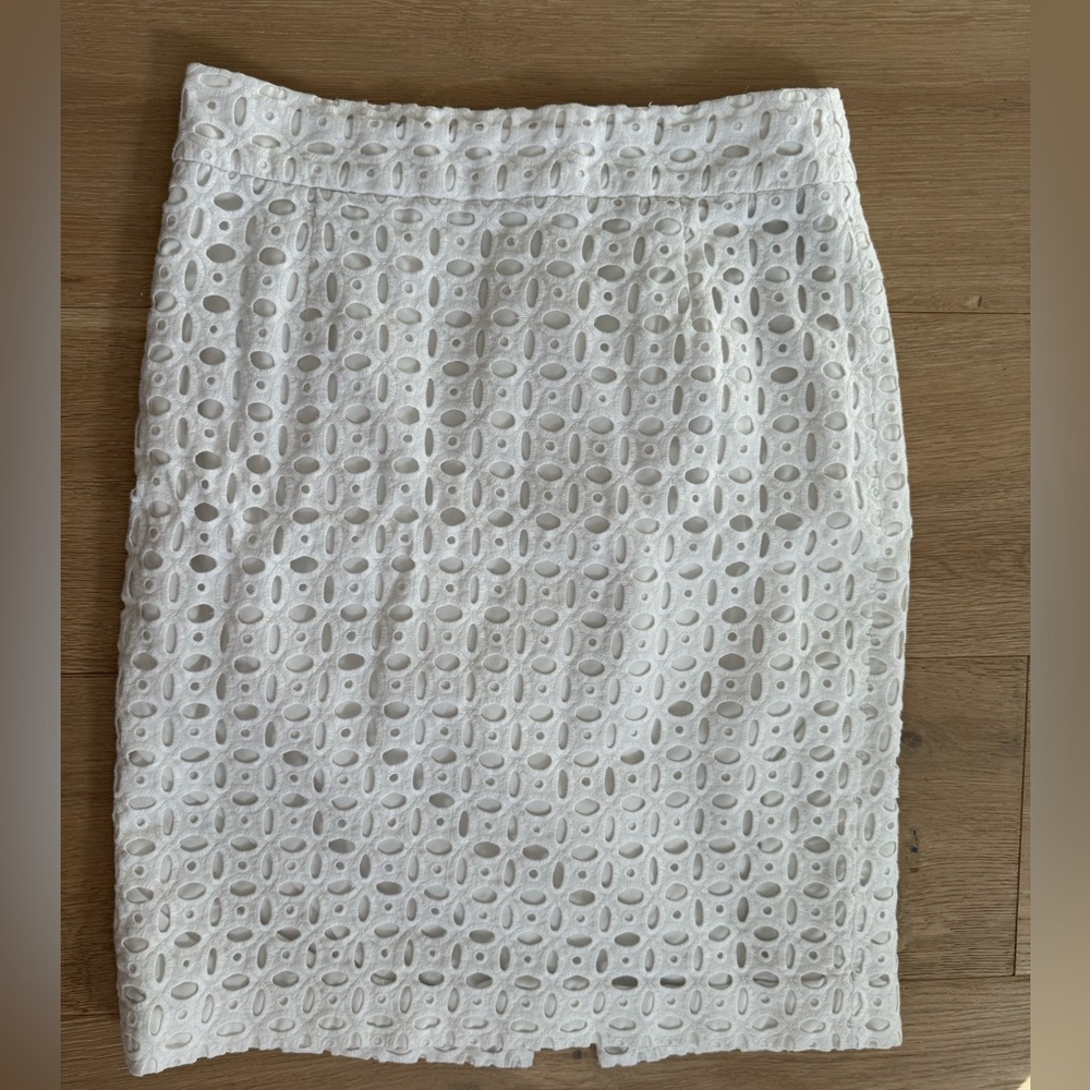 Banana Republic Women's Eyelet Knee Length Skirt